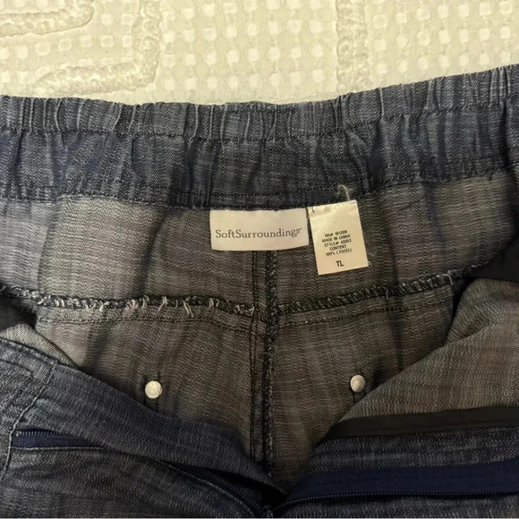 Soft Surroundings lightweight denim pants. Smoke free home. Worn 1x. - Picture 6 of 8